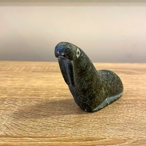Inuit Stone Carved Walrus-vintage